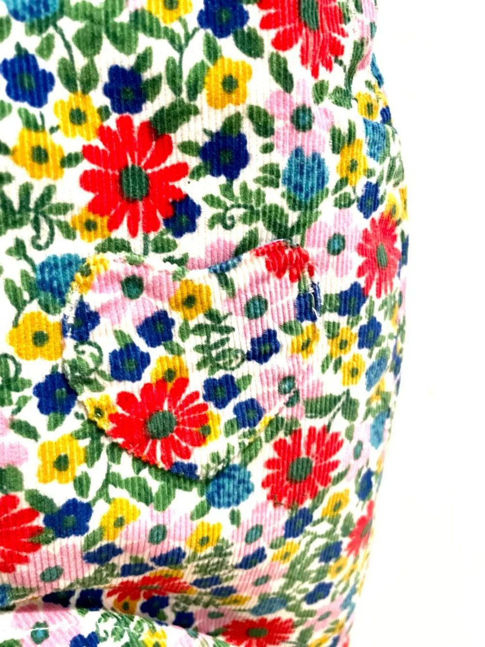 NWT!  Baby Boden Floral Courduroy Overalls - Sz. 0-3 mo.